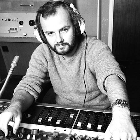 John Peel in the radio studio